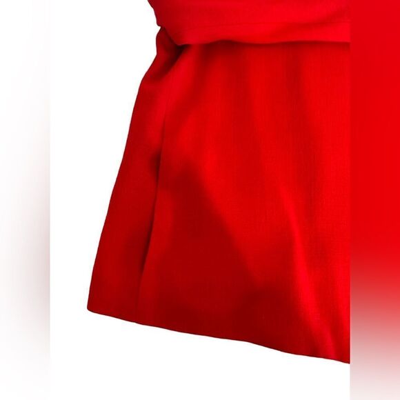 Randy Kemper wool blend red three button jacket NWT size 12 pockets 3/4 Sleeves - Picture 10 of 13